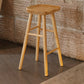 Modern Armless Backless Counter Stool Pine Wood Cafe Bar Stool with Wooden Seat Clearhalo 'Bar Furniture' 'Bar Stools' 'bar_stools' 'furn' 'furn_bar_stools' 'Furniture' 'furniture_bar_stools' 'Kitchen & Dining Furniture' 4939713