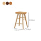 Modern Armless Backless Counter Stool Pine Wood Cafe Bar Stool with Wooden Seat Clearhalo 'Bar Furniture' 'Bar Stools' 'bar_stools' 'furn' 'furn_bar_stools' 'Furniture' 'furniture_bar_stools' 'Kitchen & Dining Furniture' 4939731