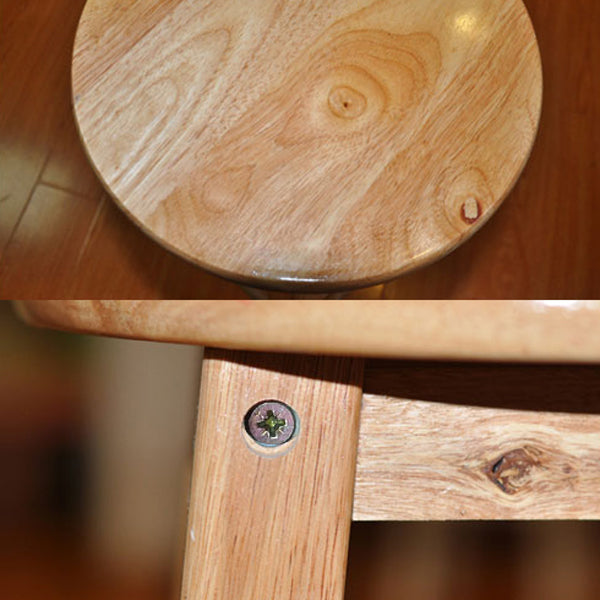 Modern Armless Backless Counter Stool Rubber Wood Kitchen Bar Stool with Wooden Seat Clearhalo 'Bar Furniture' 'Bar Stools' 'bar_stools' 'furn' 'furn_bar_stools' 'Furniture' 'furniture_bar_stools' 'Kitchen & Dining Furniture' 4939737