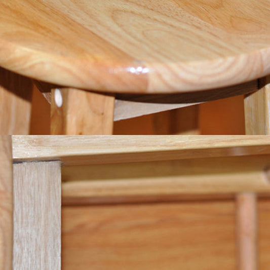 Modern Armless Backless Counter Stool Rubber Wood Kitchen Bar Stool with Wooden Seat Clearhalo 'Bar Furniture' 'Bar Stools' 'bar_stools' 'furn' 'furn_bar_stools' 'Furniture' 'furniture_bar_stools' 'Kitchen & Dining Furniture' 4939740
