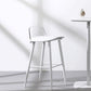 Modern Armless Backrest Counter Stool Iron Kitchen Bar Stool with Acrylic Seat and Pedal Clearhalo 'Bar Furniture' 'Bar Stools' 'bar_stools' 'furn' 'furn_bar_stools' 'Furniture' 'furniture_bar_stools' 'Kitchen & Dining Furniture' 4939781