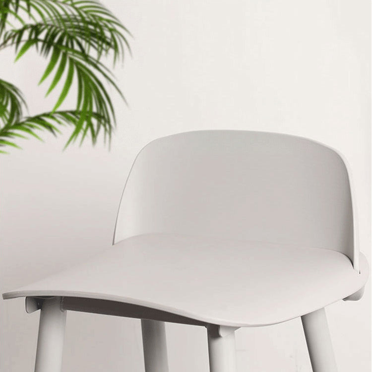 Modern Armless Backrest Counter Stool Iron Kitchen Bar Stool with Acrylic Seat and Pedal Clearhalo 'Bar Furniture' 'Bar Stools' 'bar_stools' 'furn' 'furn_bar_stools' 'Furniture' 'furniture_bar_stools' 'Kitchen & Dining Furniture' 4939787