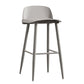 Modern Armless Backrest Counter Stool Iron Kitchen Bar Stool with Acrylic Seat and Pedal Light Gray 1 Piece Clearhalo 'Bar Furniture' 'Bar Stools' 'bar_stools' 'furn' 'furn_bar_stools' 'Furniture' 'furniture_bar_stools' 'Kitchen & Dining Furniture' 4939789