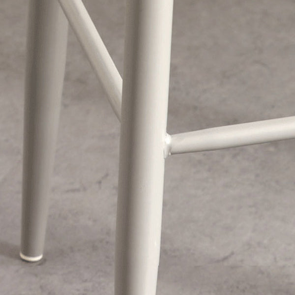 Modern Armless Backrest Counter Stool Iron Kitchen Bar Stool with Acrylic Seat and Pedal Clearhalo 'Bar Furniture' 'Bar Stools' 'bar_stools' 'furn' 'furn_bar_stools' 'Furniture' 'furniture_bar_stools' 'Kitchen & Dining Furniture' 4939790