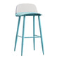 Modern Armless Backrest Counter Stool Iron Kitchen Bar Stool with Acrylic Seat and Pedal Blue 1 Piece Clearhalo 'Bar Furniture' 'Bar Stools' 'bar_stools' 'furn' 'furn_bar_stools' 'Furniture' 'furniture_bar_stools' 'Kitchen & Dining Furniture' 4939809