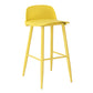 Modern Armless Backrest Counter Stool Iron Kitchen Bar Stool with Acrylic Seat and Pedal Light Yellow 1 Piece Clearhalo 'Bar Furniture' 'Bar Stools' 'bar_stools' 'furn' 'furn_bar_stools' 'Furniture' 'furniture_bar_stools' 'Kitchen & Dining Furniture' 4939821