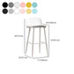 Modern Armless Backrest Counter Stool Iron Kitchen Bar Stool with Acrylic Seat and Pedal Clearhalo 'Bar Furniture' 'Bar Stools' 'bar_stools' 'furn' 'furn_bar_stools' 'Furniture' 'furniture_bar_stools' 'Kitchen & Dining Furniture' 4939827