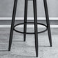 Modern Armless Backrest Counter Stool Iron Cafe Bar Stool with Velvet Cushion Clearhalo 'Bar Furniture' 'Bar Stools' 'bar_stools' 'furn' 'furn_bar_stools' 'Furniture' 'furniture_bar_stools' 'Kitchen & Dining Furniture' 4939841