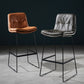 Scandinavian Matte Finish Leather Barstool Restaurant Upholstered Stool Clearhalo 'Bar Furniture' 'Bar Stools' 'bar_stools' 'furn' 'furn_bar_stools' 'Furniture' 'furniture_bar_stools' 'Kitchen & Dining Furniture' 4939859