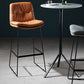Scandinavian Matte Finish Leather Barstool Restaurant Upholstered Stool Clearhalo 'Bar Furniture' 'Bar Stools' 'bar_stools' 'furn' 'furn_bar_stools' 'Furniture' 'furniture_bar_stools' 'Kitchen & Dining Furniture' 4939866