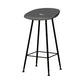 Contemporary Matte Finish Metal Barstool Home Footrest Stool Grey 1 Piece Clearhalo 'Bar Furniture' 'Bar Stools' 'bar_stools' 'furn' 'furn_bar_stools' 'Furniture' 'furniture_bar_stools' 'Kitchen & Dining Furniture' 4940085