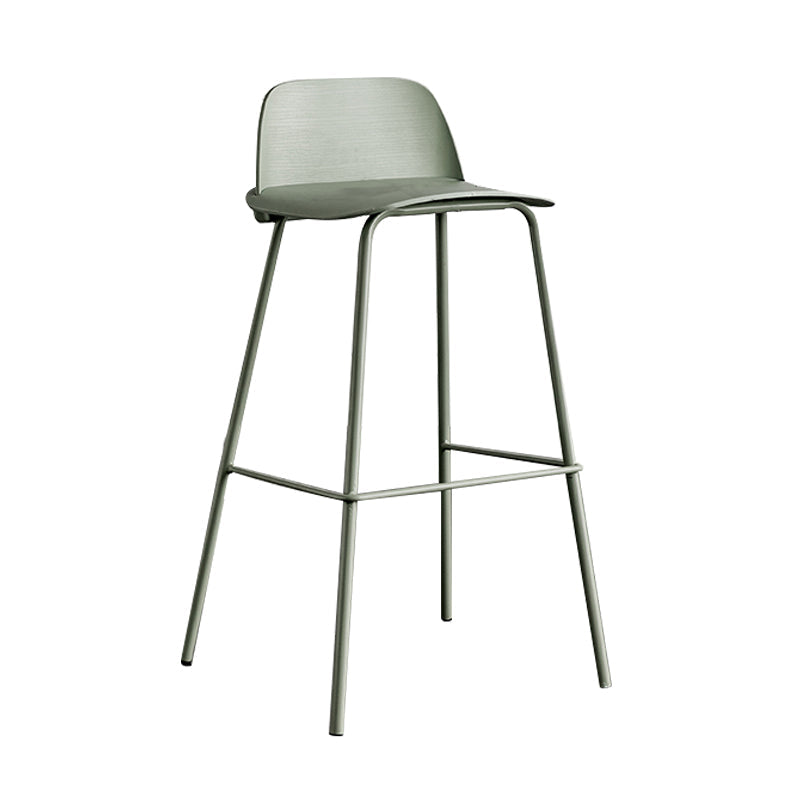 Scandinavian Footrest Metal Barstool Matte Finish Coffee Shop Stool Clearhalo 'Bar Furniture' 'Bar Stools' 'bar_stools' 'furn' 'furn_bar_stools' 'Furniture' 'furniture_bar_stools' 'Kitchen & Dining Furniture' 4940118