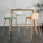 Scandinavian Footrest Metal Barstool Matte Finish Coffee Shop Stool Clearhalo 'Bar Furniture' 'Bar Stools' 'bar_stools' 'furn' 'furn_bar_stools' 'Furniture' 'furniture_bar_stools' 'Kitchen & Dining Furniture' 4940135
