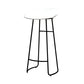 Modern Armless Backrest Counter Stool Iron Kitchen Bar Stool with Acrylic Seat White 1 Piece Clearhalo 'Bar Furniture' 'Bar Stools' 'bar_stools' 'furn' 'furn_bar_stools' 'Furniture' 'furniture_bar_stools' 'Kitchen & Dining Furniture' 4940146