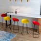 Modern Armless Backrest Counter Stool Iron Kitchen Bar Stool with Acrylic Seat Clearhalo 'Bar Furniture' 'Bar Stools' 'bar_stools' 'furn' 'furn_bar_stools' 'Furniture' 'furniture_bar_stools' 'Kitchen & Dining Furniture' 4940152