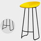 Modern Armless Backrest Counter Stool Iron Kitchen Bar Stool with Acrylic Seat Clearhalo 'Bar Furniture' 'Bar Stools' 'bar_stools' 'furn' 'furn_bar_stools' 'Furniture' 'furniture_bar_stools' 'Kitchen & Dining Furniture' 4940157