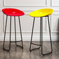 Modern Armless Backrest Counter Stool Iron Kitchen Bar Stool with Acrylic Seat Clearhalo 'Bar Furniture' 'Bar Stools' 'bar_stools' 'furn' 'furn_bar_stools' 'Furniture' 'furniture_bar_stools' 'Kitchen & Dining Furniture' 4940161