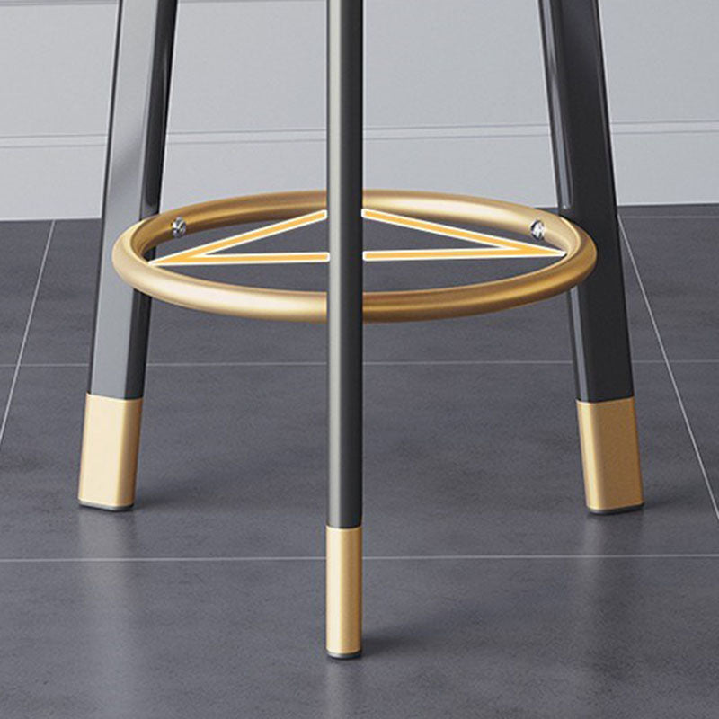 Scandinavian Swivel Upholstered Counter Height Stool Matte Finish Restaurant Barstool Clearhalo 'Bar Furniture' 'Bar Stools' 'bar_stools' 'furn' 'furn_bar_stools' 'Furniture' 'furniture_bar_stools' 'Kitchen & Dining Furniture' 4940188