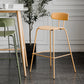 Scandinavian Milk Tea Shop Metal Bar Stool Matte Finish Footrest Stool Clearhalo 'Bar Furniture' 'Bar Stools' 'bar_stools' 'furn' 'furn_bar_stools' 'Furniture' 'furniture_bar_stools' 'Kitchen & Dining Furniture' 4940246