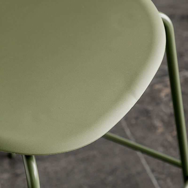 Scandinavian Milk Tea Shop Metal Bar Stool Matte Finish Footrest Stool Clearhalo 'Bar Furniture' 'Bar Stools' 'bar_stools' 'furn' 'furn_bar_stools' 'Furniture' 'furniture_bar_stools' 'Kitchen & Dining Furniture' 4940256