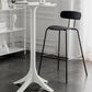 Scandinavian Milk Tea Shop Metal Bar Stool Matte Finish Footrest Stool Clearhalo 'Bar Furniture' 'Bar Stools' 'bar_stools' 'furn' 'furn_bar_stools' 'Furniture' 'furniture_bar_stools' 'Kitchen & Dining Furniture' 4940262