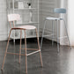 Scandinavian Milk Tea Shop Metal Bar Stool Matte Finish Footrest Stool Clearhalo 'Bar Furniture' 'Bar Stools' 'bar_stools' 'furn' 'furn_bar_stools' 'Furniture' 'furniture_bar_stools' 'Kitchen & Dining Furniture' 4940266