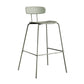 Scandinavian Milk Tea Shop Metal Bar Stool Matte Finish Footrest Stool Gray-Green 1 Piece Clearhalo 'Bar Furniture' 'Bar Stools' 'bar_stools' 'furn' 'furn_bar_stools' 'Furniture' 'furniture_bar_stools' 'Kitchen & Dining Furniture' 4940268