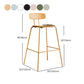 Scandinavian Milk Tea Shop Metal Bar Stool Matte Finish Footrest Stool Clearhalo 'Bar Furniture' 'Bar Stools' 'bar_stools' 'furn' 'furn_bar_stools' 'Furniture' 'furniture_bar_stools' 'Kitchen & Dining Furniture' 4940277