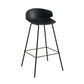 Scandinavian Matte Finish Metal Bar Stool Milk Tea Shop Footrest Stool Black 1 Piece Clearhalo 'Bar Furniture' 'Bar Stools' 'bar_stools' 'furn' 'furn_bar_stools' 'Furniture' 'furniture_bar_stools' 'Kitchen & Dining Furniture' 4940319