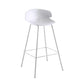 Scandinavian Matte Finish Metal Bar Stool Milk Tea Shop Footrest Stool White 1 Piece Clearhalo 'Bar Furniture' 'Bar Stools' 'bar_stools' 'furn' 'furn_bar_stools' 'Furniture' 'furniture_bar_stools' 'Kitchen & Dining Furniture' 4940320