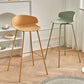 Scandinavian Matte Finish Metal Bar Stool Milk Tea Shop Footrest Stool Clearhalo 'Bar Furniture' 'Bar Stools' 'bar_stools' 'furn' 'furn_bar_stools' 'Furniture' 'furniture_bar_stools' 'Kitchen & Dining Furniture' 4940321