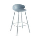 Scandinavian Matte Finish Metal Bar Stool Milk Tea Shop Footrest Stool Blue 1 Piece Clearhalo 'Bar Furniture' 'Bar Stools' 'bar_stools' 'furn' 'furn_bar_stools' 'Furniture' 'furniture_bar_stools' 'Kitchen & Dining Furniture' 4940327