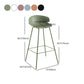 Scandinavian Matte Finish Metal Bar Stool Milk Tea Shop Footrest Stool Clearhalo 'Bar Furniture' 'Bar Stools' 'bar_stools' 'furn' 'furn_bar_stools' 'Furniture' 'furniture_bar_stools' 'Kitchen & Dining Furniture' 4940338
