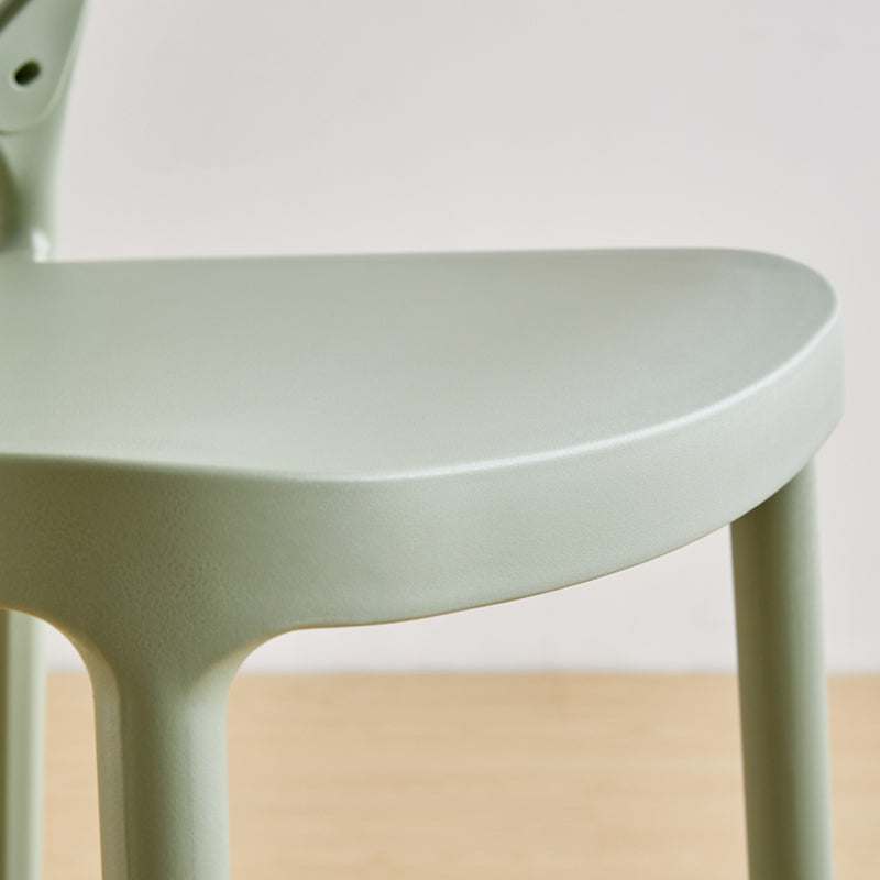 Scandinavian Home Stackable Stool Matte Finish Plastic Barstool Clearhalo 'Bar Furniture' 'Bar Stools' 'bar_stools' 'furn' 'furn_bar_stools' 'Furniture' 'furniture_bar_stools' 'Kitchen & Dining Furniture' 4940354