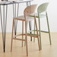 Scandinavian Home Stackable Stool Matte Finish Plastic Barstool Clearhalo 'Bar Furniture' 'Bar Stools' 'bar_stools' 'furn' 'furn_bar_stools' 'Furniture' 'furniture_bar_stools' 'Kitchen & Dining Furniture' 4940362
