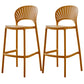 Scandinavian Home Stackable Stool Matte Finish Plastic Barstool Ginger 2 Piece Set Bar Stool(30"H) Clearhalo 'Bar Furniture' 'Bar Stools' 'bar_stools' 'furn' 'furn_bar_stools' 'Furniture' 'furniture_bar_stools' 'Kitchen & Dining Furniture' 4940369