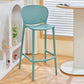 Scandinavian Matte Finish Milk Tea Shop Stool Plastic Footrest Barstool Clearhalo 'Bar Furniture' 'Bar Stools' 'bar_stools' 'furn' 'furn_bar_stools' 'Furniture' 'furniture_bar_stools' 'Kitchen & Dining Furniture' 4940489