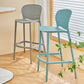 Scandinavian Matte Finish Milk Tea Shop Stool Plastic Footrest Barstool Clearhalo 'Bar Furniture' 'Bar Stools' 'bar_stools' 'furn' 'furn_bar_stools' 'Furniture' 'furniture_bar_stools' 'Kitchen & Dining Furniture' 4940492