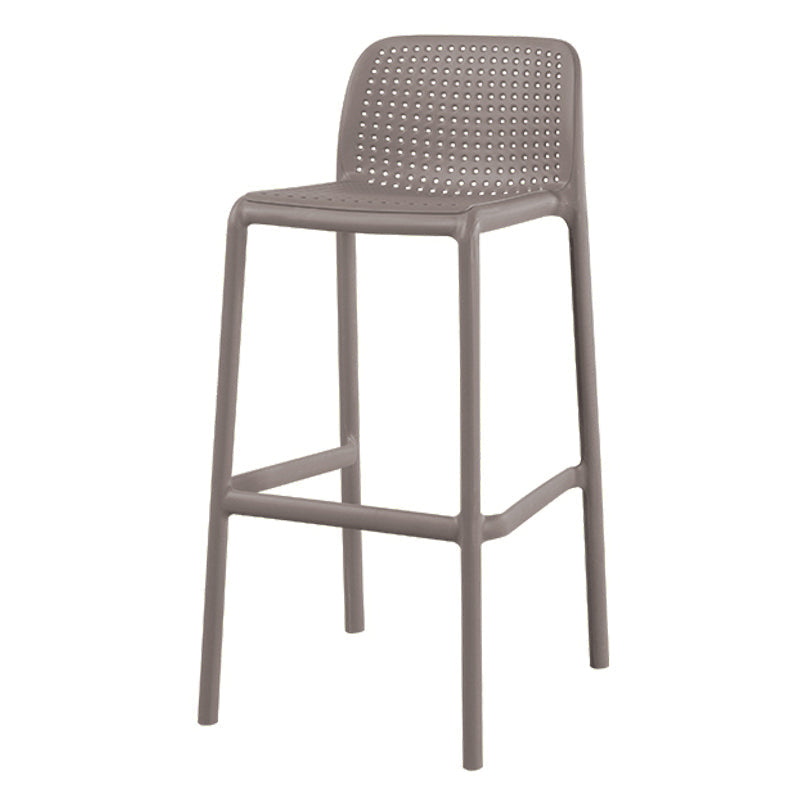 Scandinavian Matte Finish Milk Tea Shop Stool Plastic Footrest Barstool Grey 1 Piece Bar Stool(30"H) Clearhalo 'Bar Furniture' 'Bar Stools' 'bar_stools' 'furn' 'furn_bar_stools' 'Furniture' 'furniture_bar_stools' 'Kitchen & Dining Furniture' 4940500