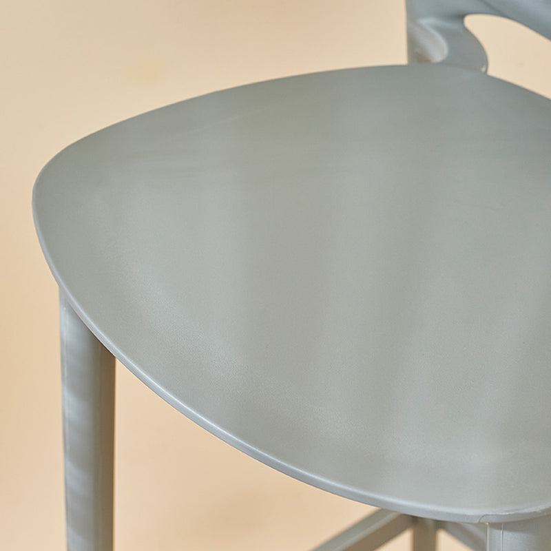 Scandinavian Matte Finish Milk Tea Shop Stool Plastic Footrest Barstool Clearhalo 'Bar Furniture' 'Bar Stools' 'bar_stools' 'furn' 'furn_bar_stools' 'Furniture' 'furniture_bar_stools' 'Kitchen & Dining Furniture' 4940501