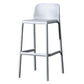 Scandinavian Matte Finish Milk Tea Shop Stool Plastic Footrest Barstool Light Gray 1 Piece Bar Stool(30"H) Clearhalo 'Bar Furniture' 'Bar Stools' 'bar_stools' 'furn' 'furn_bar_stools' 'Furniture' 'furniture_bar_stools' 'Kitchen & Dining Furniture' 4940502