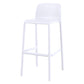 Scandinavian Matte Finish Milk Tea Shop Stool Plastic Footrest Barstool Textured White 1 Piece Bar Stool(30"H) Clearhalo 'Bar Furniture' 'Bar Stools' 'bar_stools' 'furn' 'furn_bar_stools' 'Furniture' 'furniture_bar_stools' 'Kitchen & Dining Furniture' 4940512