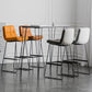 Scandinavian Low Back Home Stool Matte Finish Upholstered Barstool Clearhalo 'Bar Furniture' 'Bar Stools' 'bar_stools' 'furn' 'furn_bar_stools' 'Furniture' 'furniture_bar_stools' 'Kitchen & Dining Furniture' 4940598