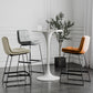 Scandinavian Low Back Home Stool Matte Finish Upholstered Barstool Clearhalo 'Bar Furniture' 'Bar Stools' 'bar_stools' 'furn' 'furn_bar_stools' 'Furniture' 'furniture_bar_stools' 'Kitchen & Dining Furniture' 4940610