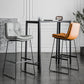 Scandinavian Low Back Home Stool Matte Finish Upholstered Barstool Clearhalo 'Bar Furniture' 'Bar Stools' 'bar_stools' 'furn' 'furn_bar_stools' 'Furniture' 'furniture_bar_stools' 'Kitchen & Dining Furniture' 4940617