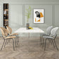 Modern 1/5/7 Pieces Dining Set Rectangle Stone Dining Table for Dining Room Clearhalo 'Dining Room Sets' 'Dining Tables & Seating' 'dining_room_set' 'furn' 'furn_dining_room_set' 'Furniture' 'furniture_dining_room_set' 'Kitchen & Dining Furniture' 4940742