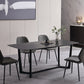 Modern 1/2/3/5 Pieces Dinette Set with Black Sintered Stone Top Rectangle Dining Table Set Clearhalo 'Dining Room Sets' 'Dining Tables & Seating' 'dining_room_set' 'furn' 'furn_dining_room_set' 'Furniture' 'furniture_dining_room_set' 'Kitchen & Dining Furniture' 4940760