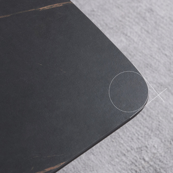 Modern 1/2/3/5 Pieces Dinette Set with Black Sintered Stone Top Rectangle Dining Table Set Clearhalo 'Dining Room Sets' 'Dining Tables & Seating' 'dining_room_set' 'furn' 'furn_dining_room_set' 'Furniture' 'furniture_dining_room_set' 'Kitchen & Dining Furniture' 4940762