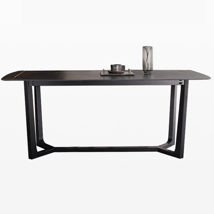 Modern 1/2/3/5 Pieces Dinette Set with Black Sintered Stone Top Rectangle Dining Table Set Clearhalo 'Dining Room Sets' 'Dining Tables & Seating' 'dining_room_set' 'furn' 'furn_dining_room_set' 'Furniture' 'furniture_dining_room_set' 'Kitchen & Dining Furniture' 4940767