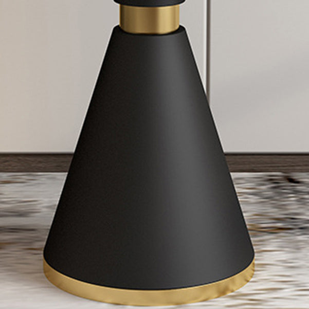 Glam 1/2/5 Pieces Dining Set Round Shape Sintered Stone Dining Table Set Clearhalo 'Dining Room Sets' 'Dining Tables & Seating' 'dining_room_set' 'furn' 'furn_dining_room_set' 'Furniture' 'furniture_dining_room_set' 'Kitchen & Dining Furniture' 4940781